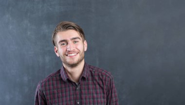 Portrait of a cheerful young man 