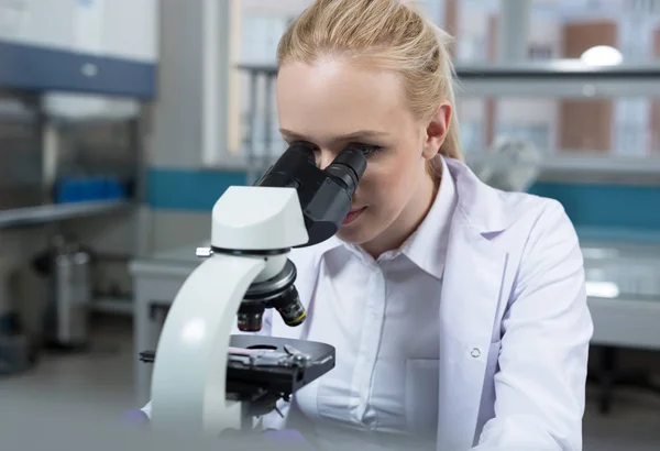 Female researcher in a lab