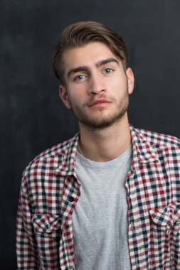 Portrait of a cheerful young man 