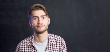 Portrait of a cheerful young man 