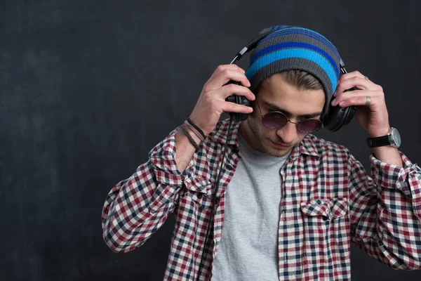 Portrait of confident young DJ — Stock Photo, Image