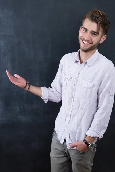 Portrait of young happy smiling teacher — Stock Photo, Image