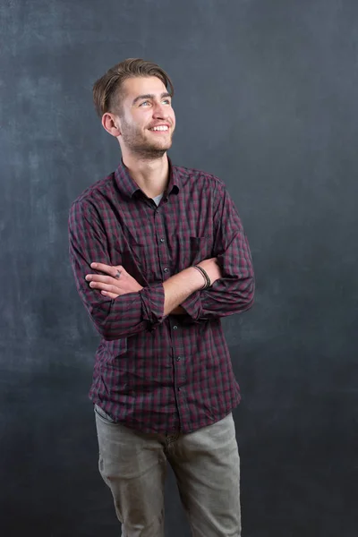 Trendy relaxed young man — Stock Photo, Image