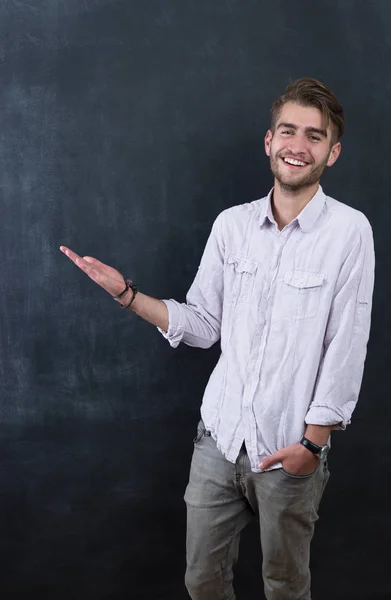 Portrait of young happy smiling teacher — Stock Photo, Image