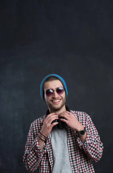 Zorgeloos muziekliefhebber — Stockfoto