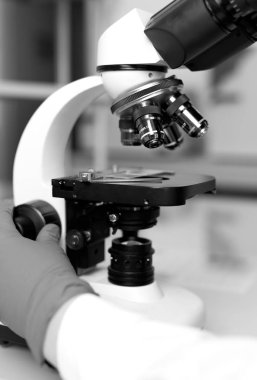 Laboratuvar mikroskop görünüm