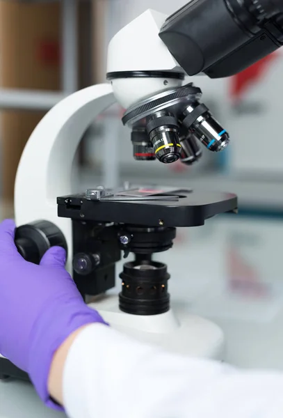 Laboratory Microscope view — Stock Photo, Image