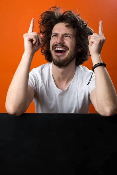 Schöner bärtiger Mann — Stockfoto