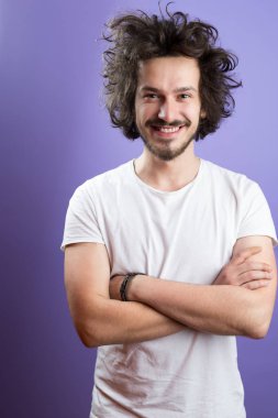 Sakallı adamın portresi.