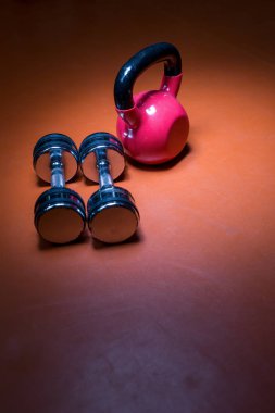 Dumbells fotoğrafı yakın çekim