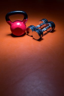 Dumbells fotoğrafı yakın çekim