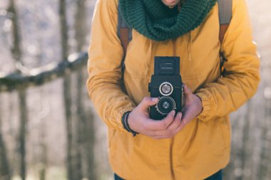 vintage Fotoğraf Makinası erkekle