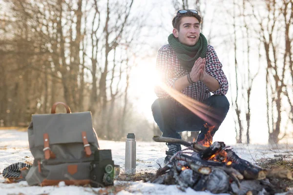 Handsome caucasian scout man — Stock Photo, Image