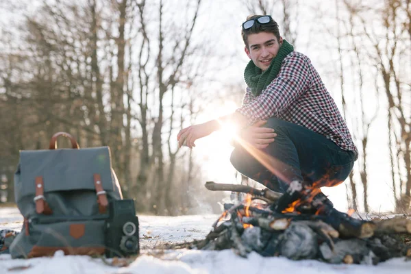 Handsome caucasian scout man — Stock Photo, Image