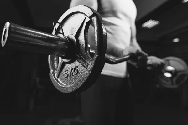 Bodybuilder sportsman working out — Stock Photo, Image