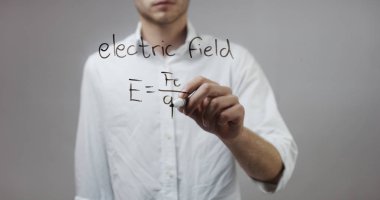 Cam üzerinde yazılı genç adam