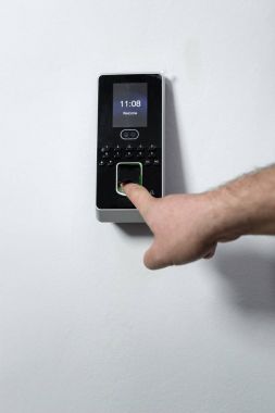 Parmak yazdırma tarayın unlock kapı güvenlik sistemi