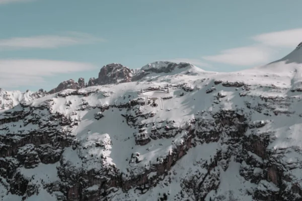 Vista Alpina Sulle Montagne Innevate — Foto Stock
