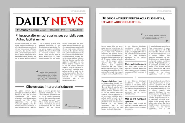 Vektorgrafiken Zeitung Vorlage Vektorbilder Zeitung Vorlage Depositphotos