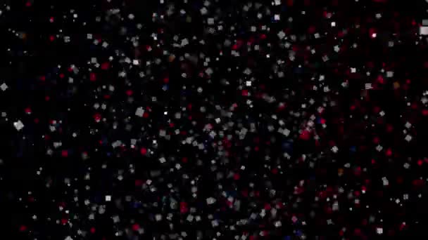 État de l'Iowa célébration confettis — Video