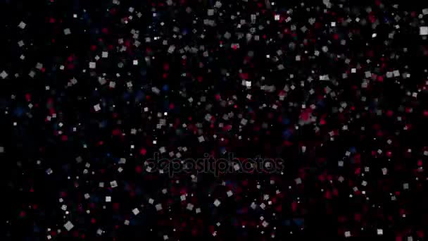 Stát Texas oslava konfety — Stock video