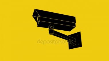 CCTV uyarı kamera simgesi