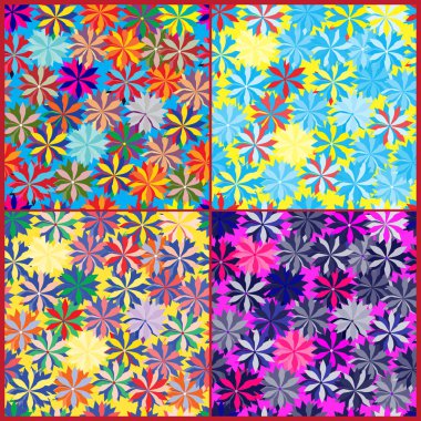 Güzel kır çiçekleri ile sorunsuz arka plan