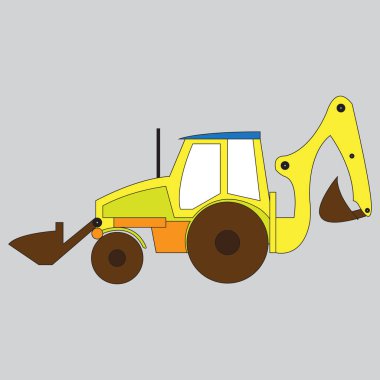 Ekskavatör şematik resim