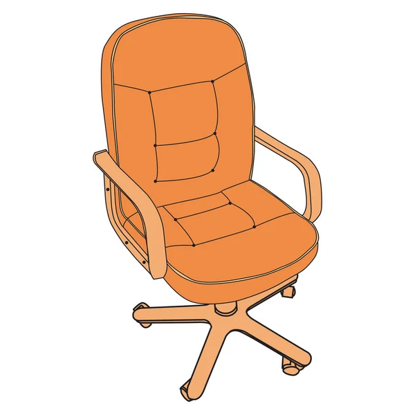 Imagen vectorial de los muebles de oficina — Vector de stock