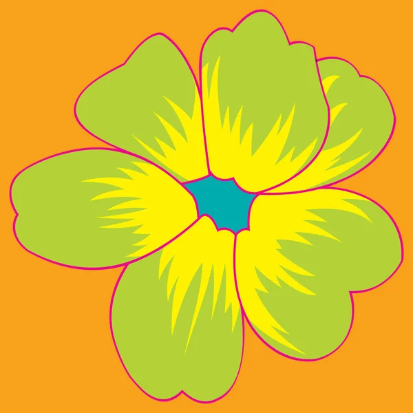 La fleur de champ de l'image couleur — Image vectorielle