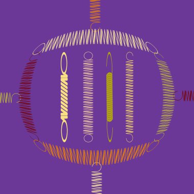 Yaylar ile vektör simgesi