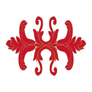 Renkli görüntü yaprakları öğesinin soyut bir kalıptır