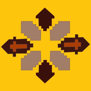 Vektör görüntü geometrik şekiller