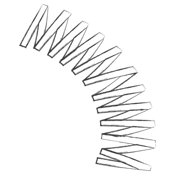 Ícone monocromático com mola —  Vetores de Stock