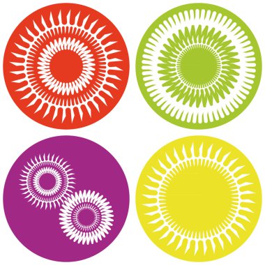 Vektör simgesi yayları olan seti