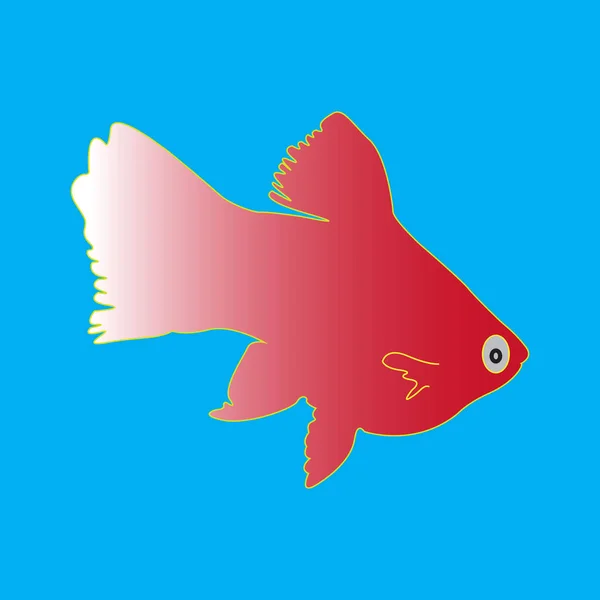 Vektorový obrázek akvarijních ryb — Stockový vektor