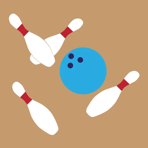 Image vectorielle des boules de bowling pour bowling — Image vectorielle