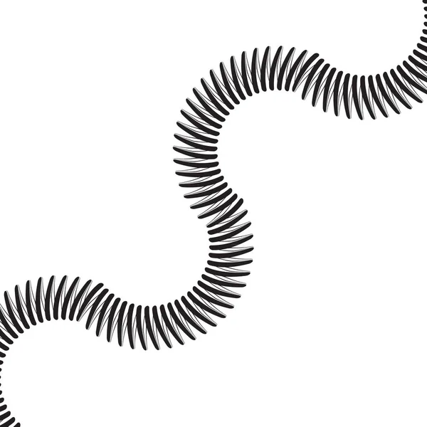 Vektorbild av spiralfjäder — Stock vektor