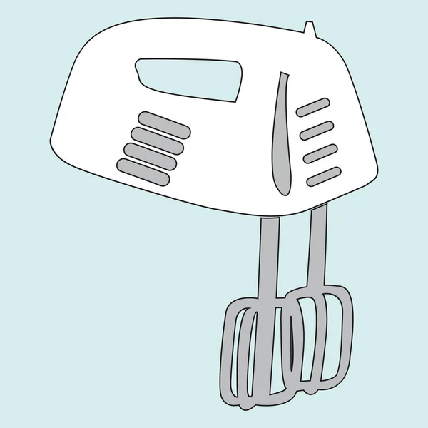 Vector image of household mixer — Stock Vector