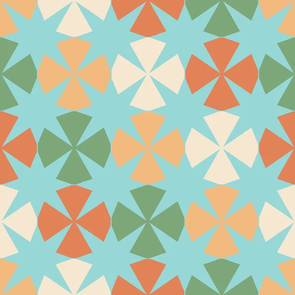 Geometrik figürler ve sekiz köşeli yıldız ile Seamless Modeli