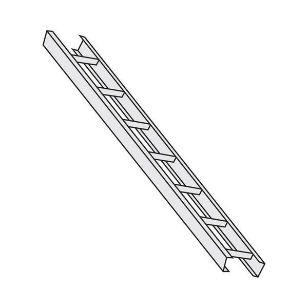 금속 사다리의 벡터 이미지 — 스톡 벡터