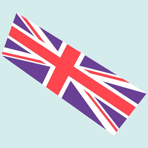 Vektorbild der britischen Flagge — Stockvektor