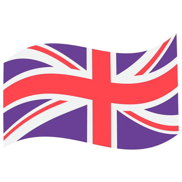 Imagem vetorial da bandeira britânica — Vetor de Stock