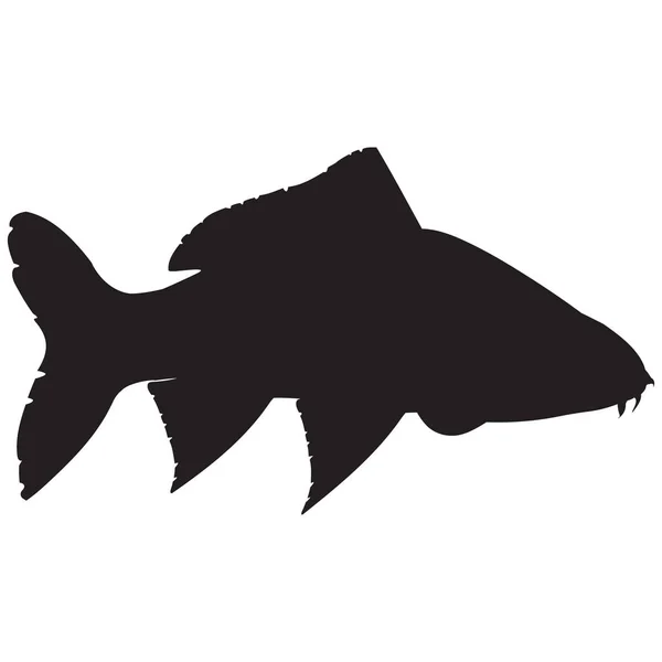 Vektorový obrázek silueta ryb — Stockový vektor
