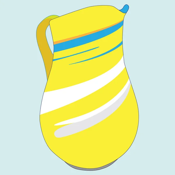 Image vectorielle couleur de la cruche — Image vectorielle