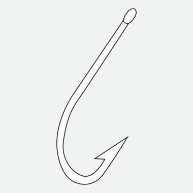 Vektör görüntü bir balıkçılık kanca