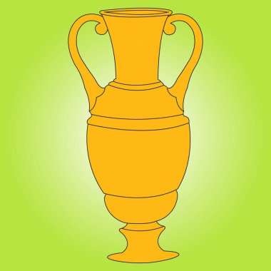 Eski bir amfora vektör görüntü