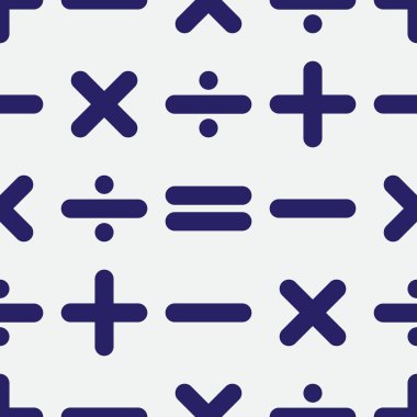 Tasarım için matematiksel işaretleri ile sorunsuz arka plan