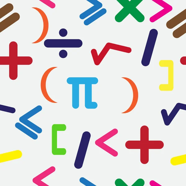 Tasarım için matematiksel işaretleri ile sorunsuz arka plan