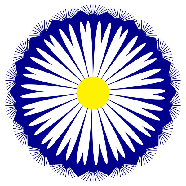 Ikona Kolor Rumianku Projektowania — Wektor stockowy